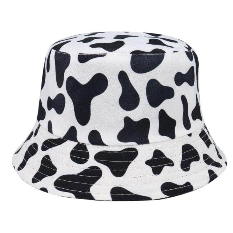 Reversible Cow Pattern Bucket Hat