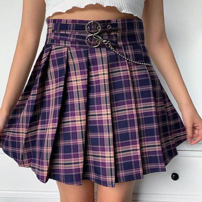 Punk Plaid Skirt