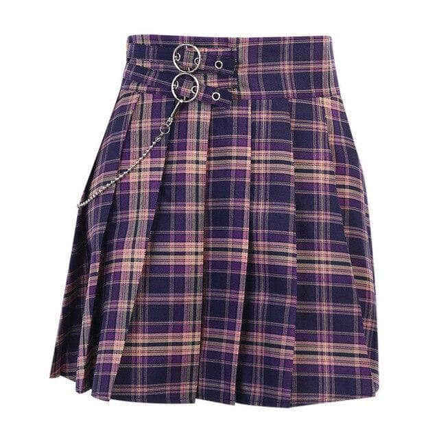 Punk Plaid Skirt