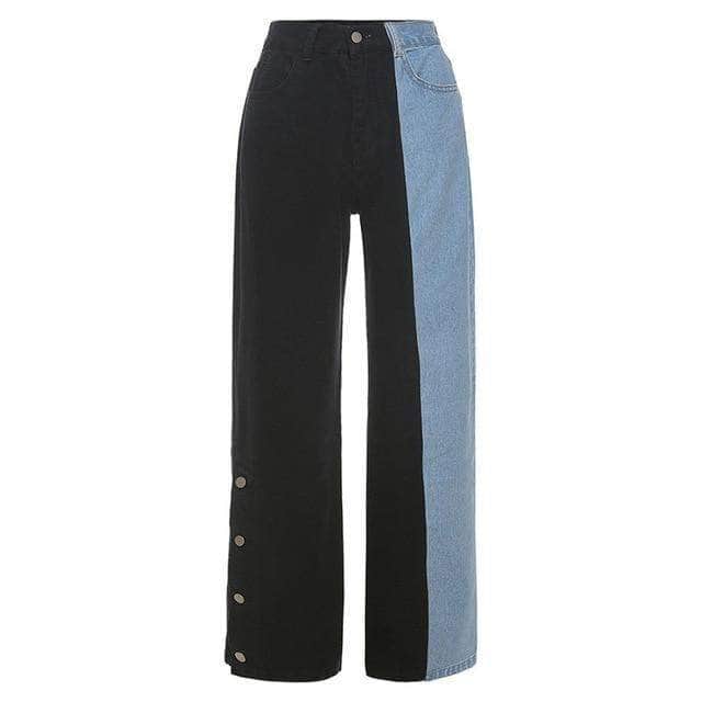 Patchwork Panelled Jeans