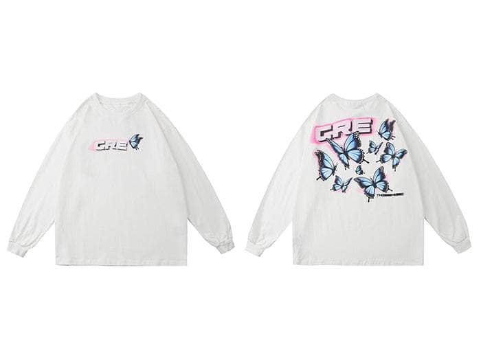 CRE Butterfly Long Sleeve Tee