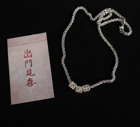 CHARMIEZZ Multi-Layer Dice Choker Necklace