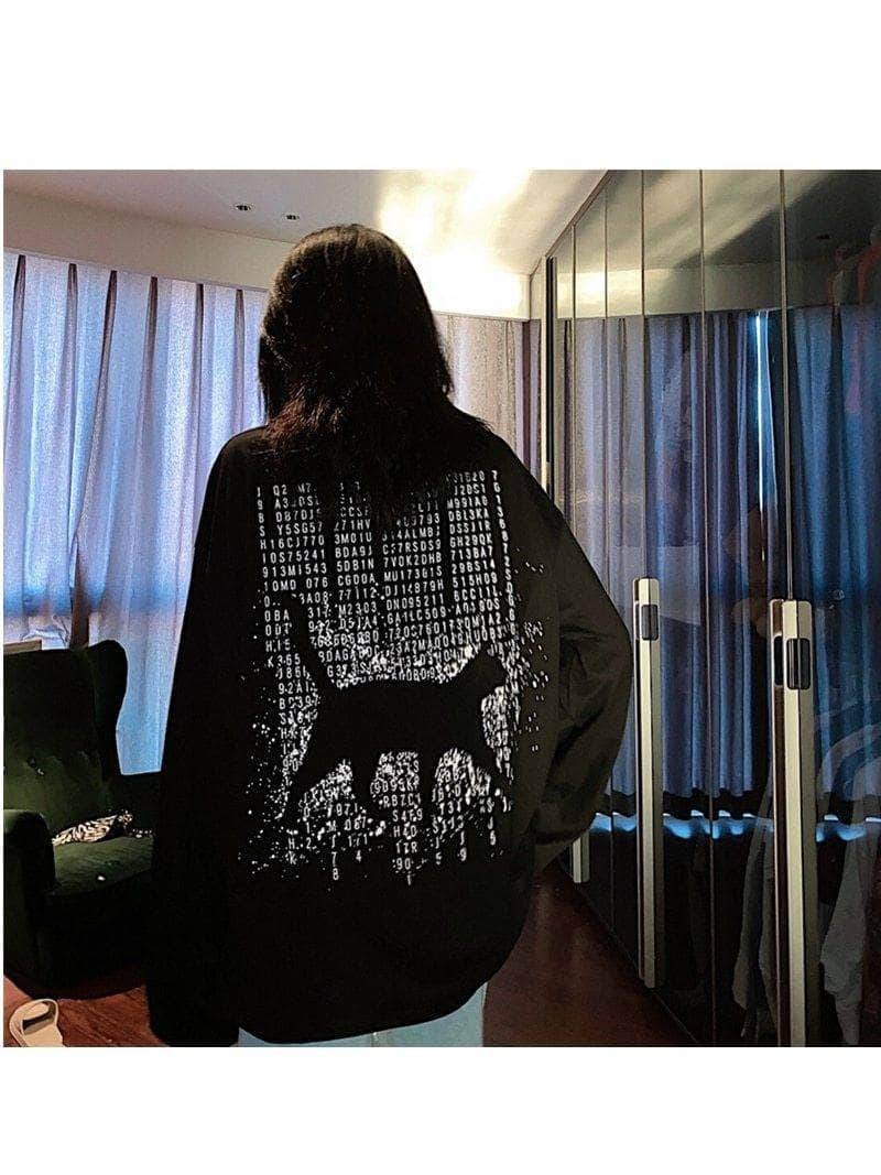CATS Oversized Double-Sided Long Sleeve Tee