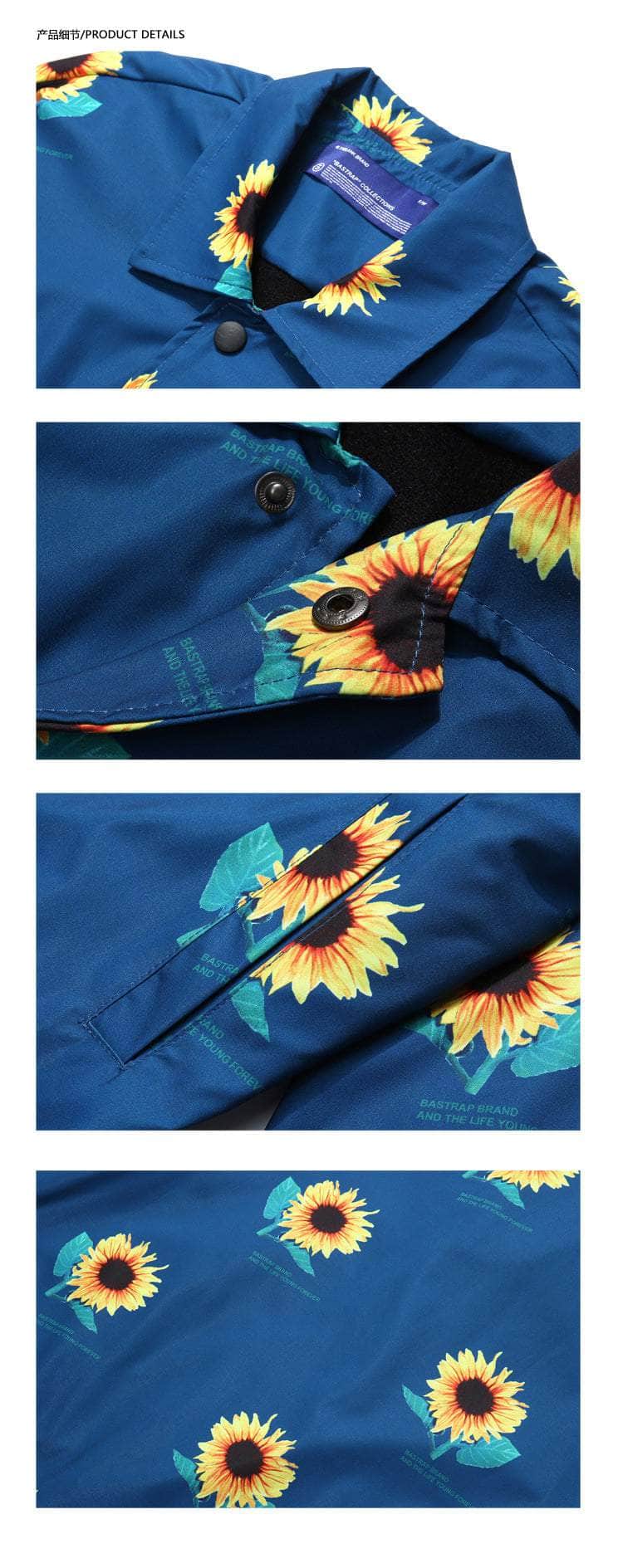 Sunflower Windbreaker Jacket