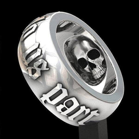 CHARMIEZZ TDTUA Inside Carved Skull Ring