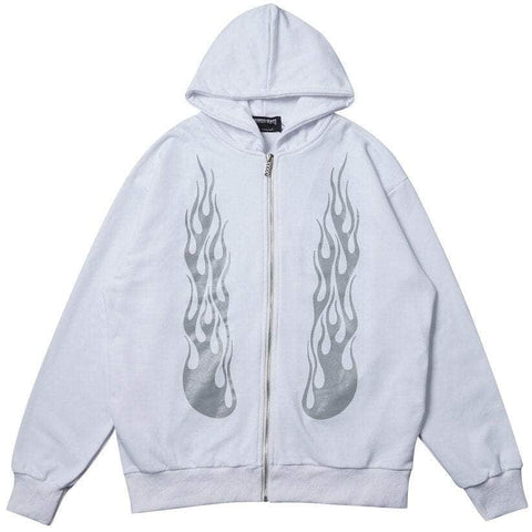 Flames Zipper Jacket