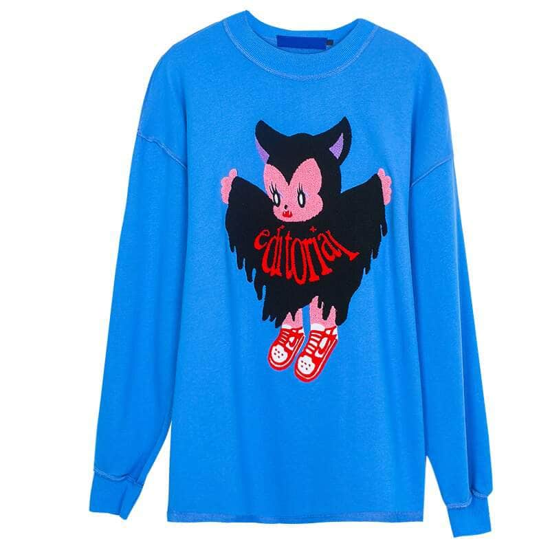 Cute Bat Loose Sweatshirt