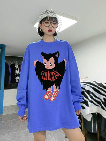 Cute Bat Loose Sweatshirt