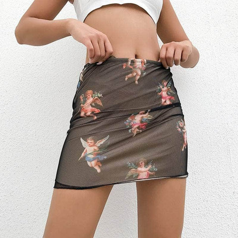 Angels Mesh Skirt