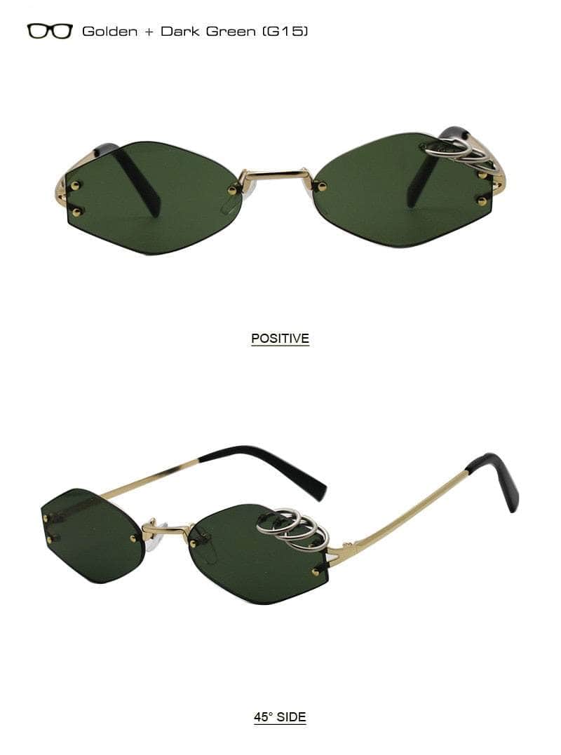 Iron Rings Rimless Sunglasses