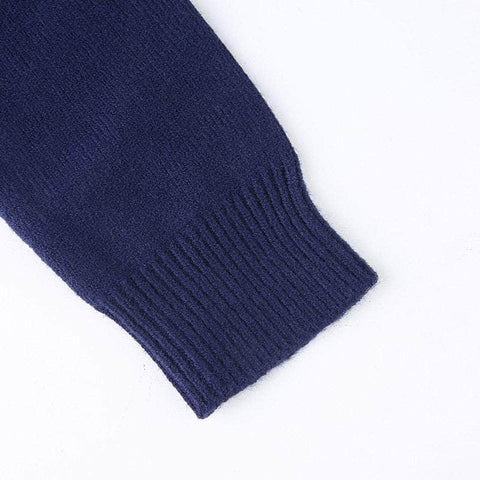 Argyle Plaid Knit Sweater