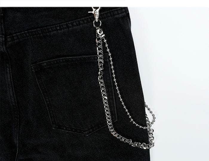 ALL0UT Illusi0n Chains Jeans