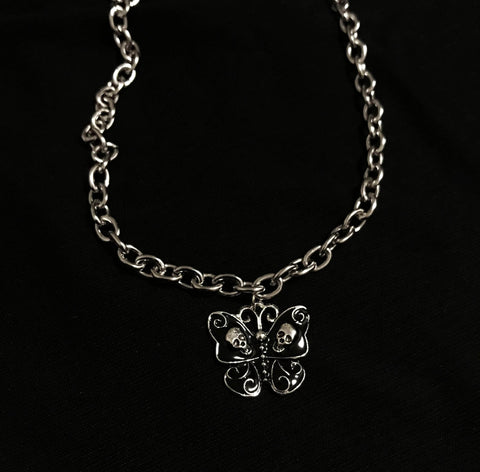 CHARMIEZZ Butterfly Skulls Necklace