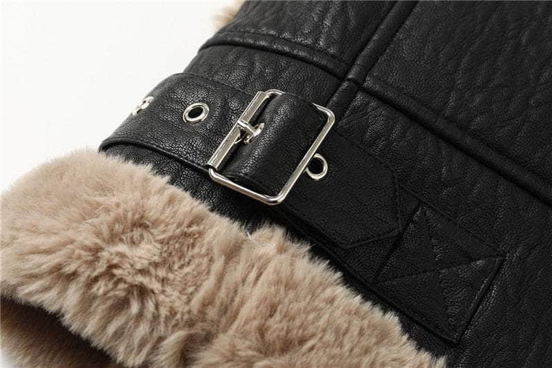 Faux Fur Faux Leather PWF Jacket