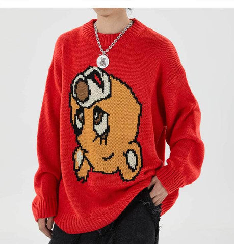 Retro Bear Knitted Sweater