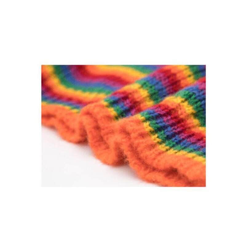 Striped Rainbow Knitted Sweater