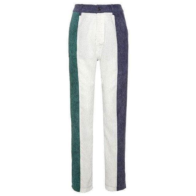 Patchwork Velvet Pants