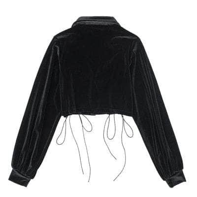 Vintage Velvet Cropped Coat
