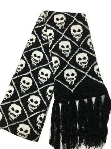 Skull Knitted Scarf