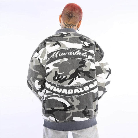 Patchwork Limited Edition Camo Bomber Jacket