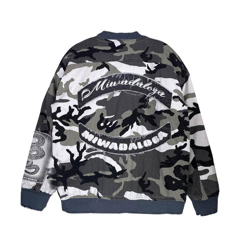 Patchwork Limited Edition Camo Bomber Jacket