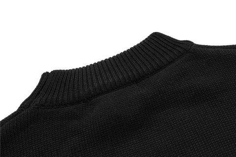 009BA Striped Sleeve Sweater