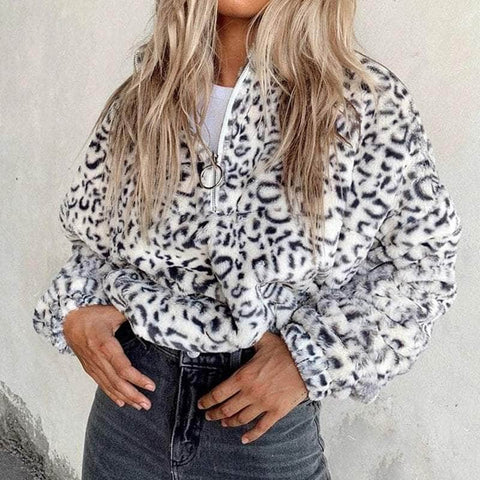 Thick Leopard Fluffy Jacket