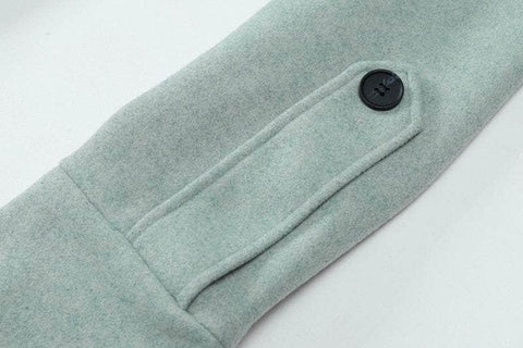 P-S-T Long Woolen Trench Coat