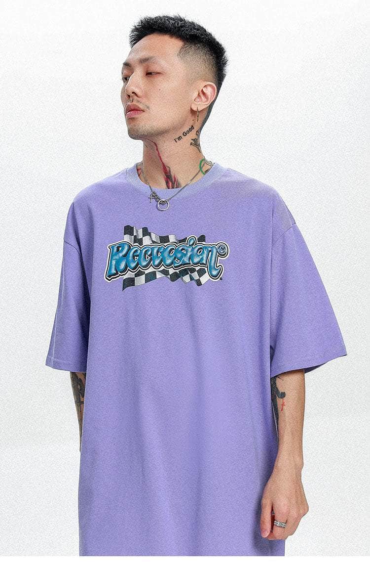 90'ss Double-Sided Graphical Tee
