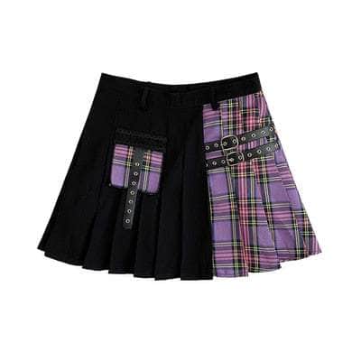 Semi Pleated Gothic Skirt