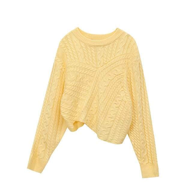 Loose Swirls Knitted Sweater