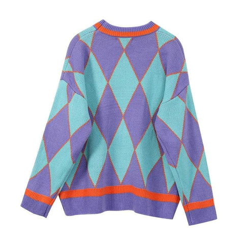 Retro Argyle Sweater