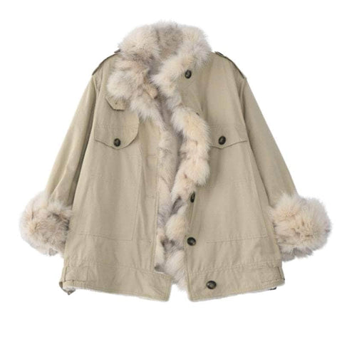 Faux Fur Overall Mink Coat