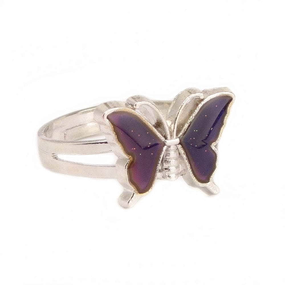 CHARMIEZZ Temperature Control Color Butterfly Ring