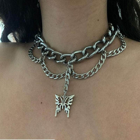 CHARMIEZZ Hollow Out Butterfly Chain