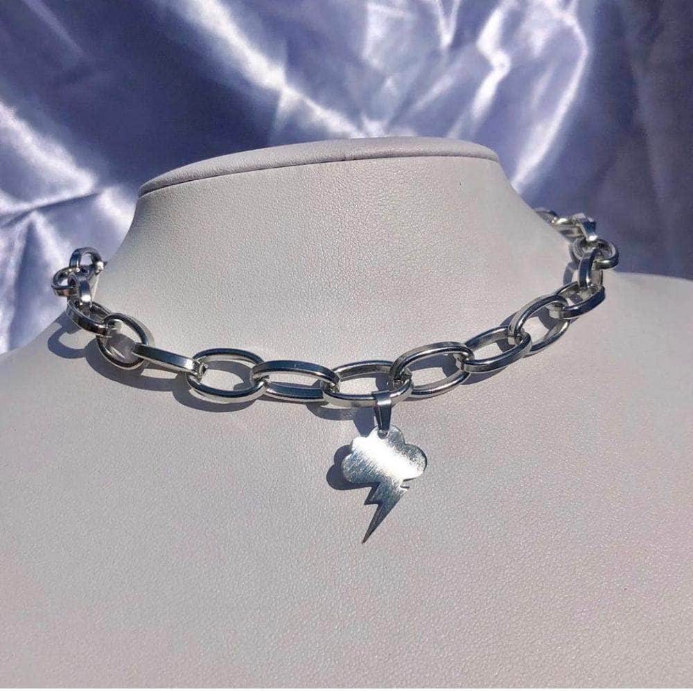 CHARMIEZZ Lightning Cloud Chain Choker