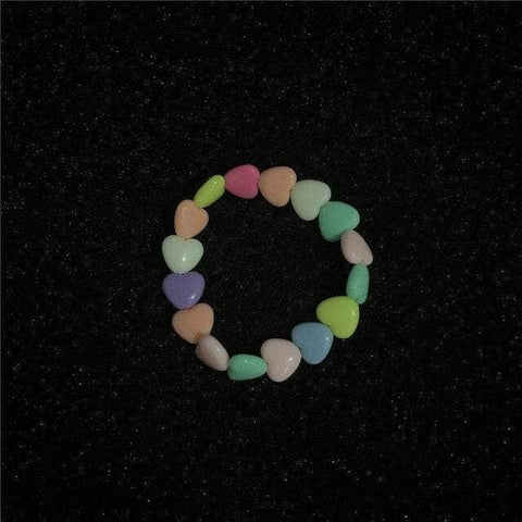 CHARMIEZZ Star Heart Beads Acrylic Bracelet