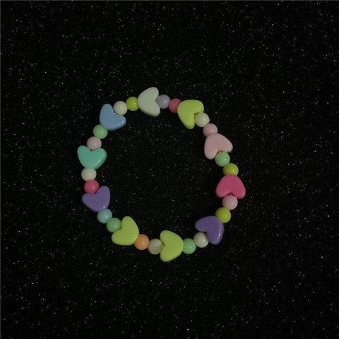 CHARMIEZZ Star Heart Beads Acrylic Bracelet