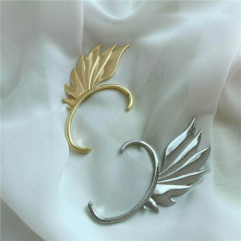 CHARMIEZZ Angel Wings Metal Clip Earrings
