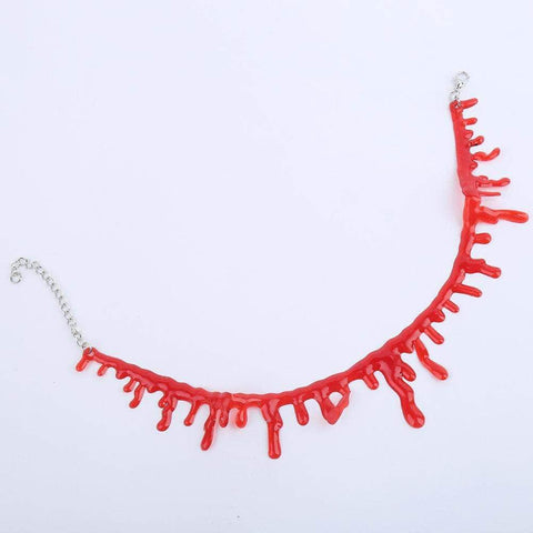 Cutting Neck Blood Marks Bloody Choker Necklace