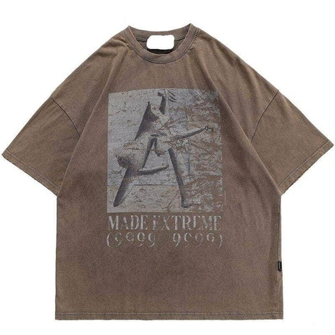 M-E Double-Sided Washed Flame Tee