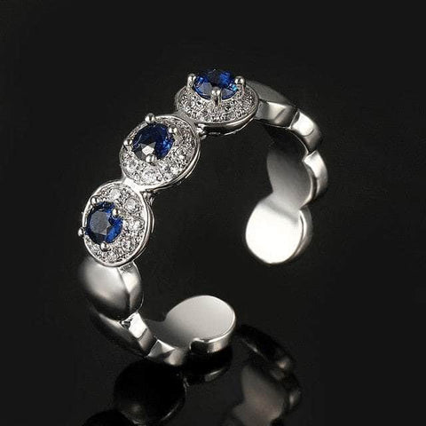 Charm Inlaid Zircon Rings