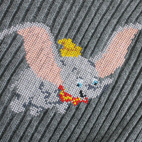 Disney Dumbo Elephant Double-Sided Embroidery Sweatshirt