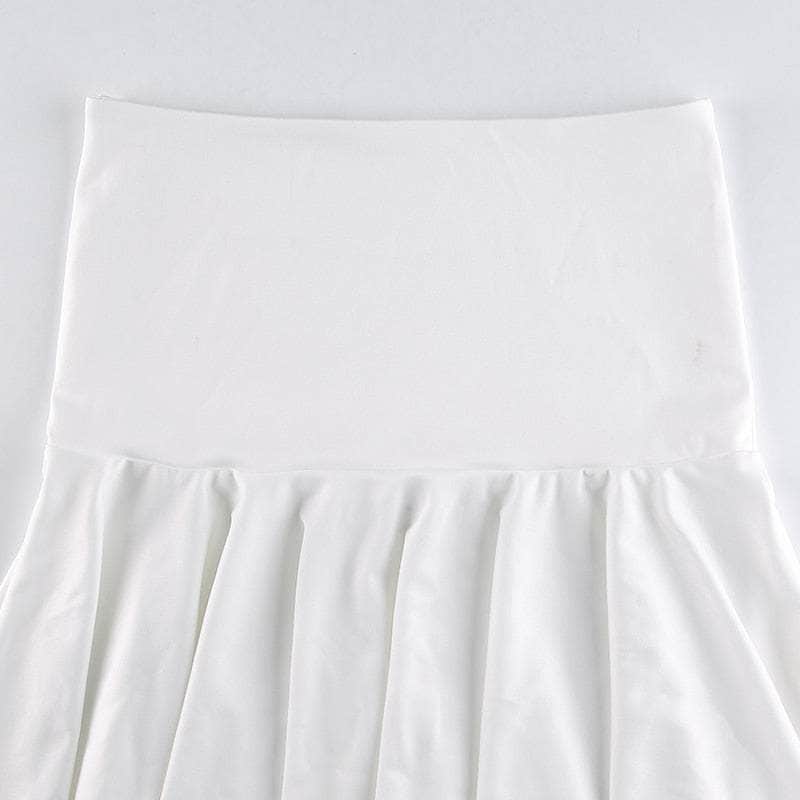 Ruffles Pleated High Waist Skirt