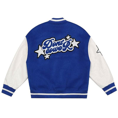 DC Furry Stars Letters Varsity Jacket