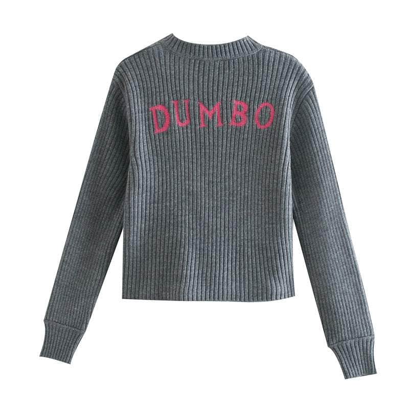 Disney Dumbo Elephant Double-Sided Embroidery Sweatshirt