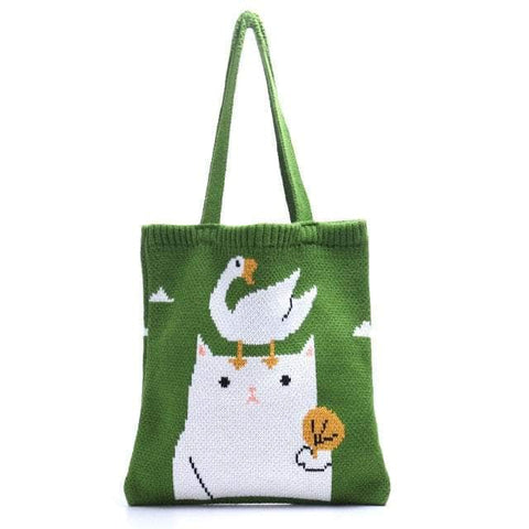 GooAT Knitted Tote Bag