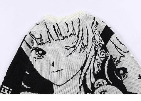 ENDAROUND Knitted Anime Sweater