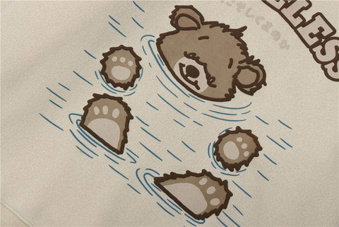 SENSELESS Swimming Bear Hoodie