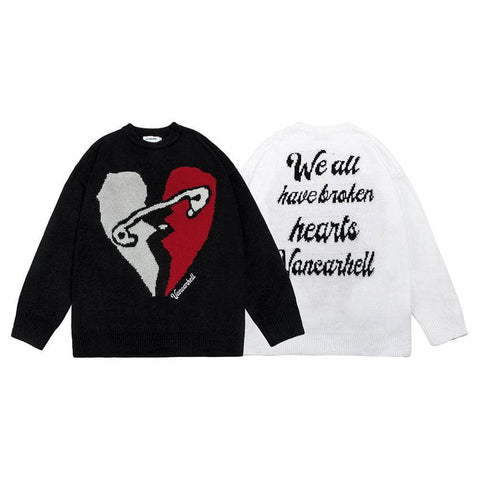 </3 Jacquard Double-Sided Sweater
